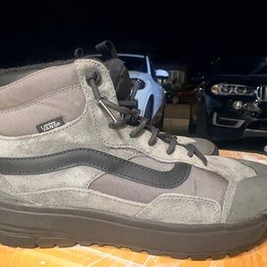 Vans Gray and Black High-Top Skate Sneaker